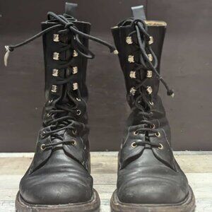 Bally Martens Combat Army Military Biker Boots SIZE 10.5 US 9.5 EU
